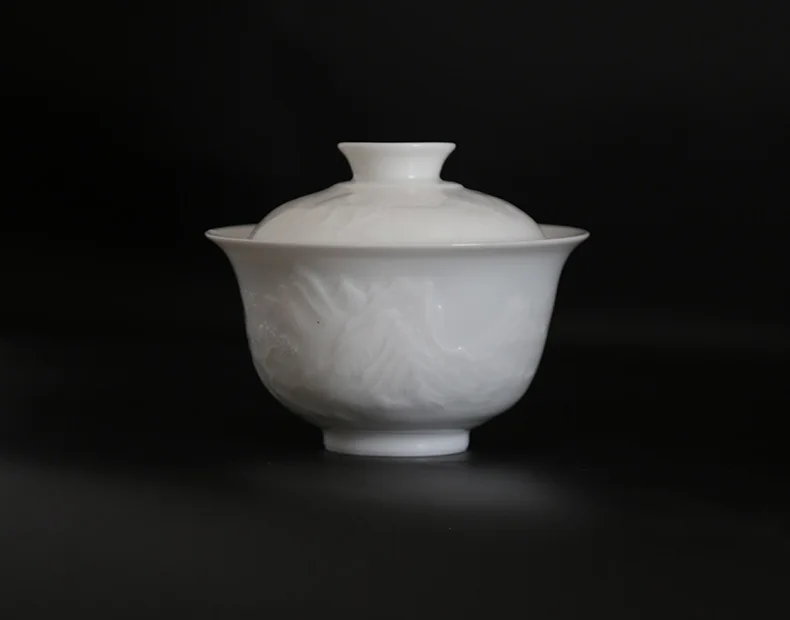 product wholesale customized handcrafted ceramic tea utensils tea set bowl cover household creative kung fu tea pot784-7