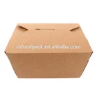 Paper Disposable Kraft Paper Take Away Fast Food Box