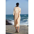 Floral 2021 New French Temperament Round Neck Floral Tie Waist Long Skirt Dress