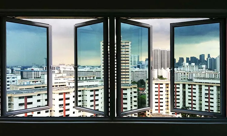 Aluminium exterior french window and Garden Windows with double glass low-e glass casement window