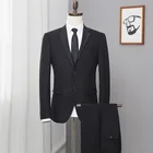 Men's Wedding Dress Autumn Suit Suit Men's 1 Bridegroom's Wedding Dress Formal Best Man Suit 2 Sets Men's