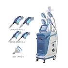 5 Handles -16degree Cool Tech Body Sculpting Freeze Buttocks Fat Machine With Lipolaser Cavitation Rf