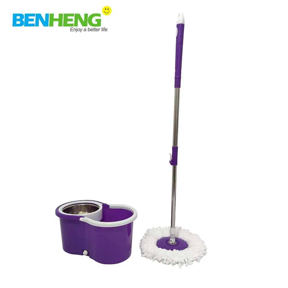 Factor Wholesaler Best Selling 360 Rotating Eight Lazy Mop With Stainless Steel Dryer Bucket Mop Set for Household Cleaning