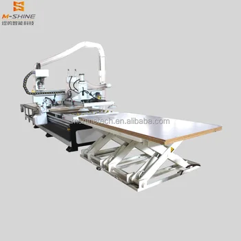 Automatic loading and unloading 2030 atc cnc router machine  Automatic labeling2131 quick atc cnc router