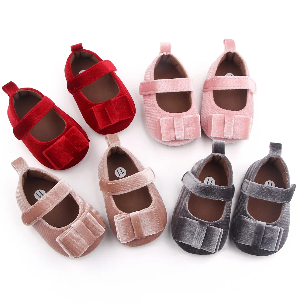 Newbron Baby Toddler Shoes Soft Comfortable Cute Bow Girls Princess Shoes supplier