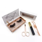 Cheap Faux Mink Lashes Wholesale Vendor Matte Black Silk Faux Mink Lashes 15mm