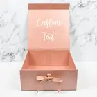 Box Skin Care Packaging Customer's Logo Pink Beautiful Elegant Gift Box