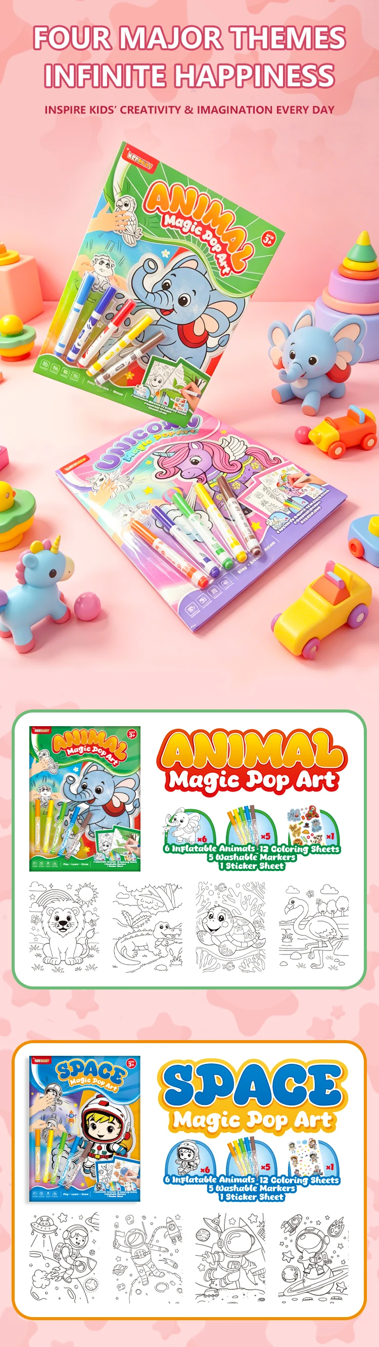 product keybaby custom 2026 book printing factory yiwu creative own design magic pop art paipaile coloring books for store-6