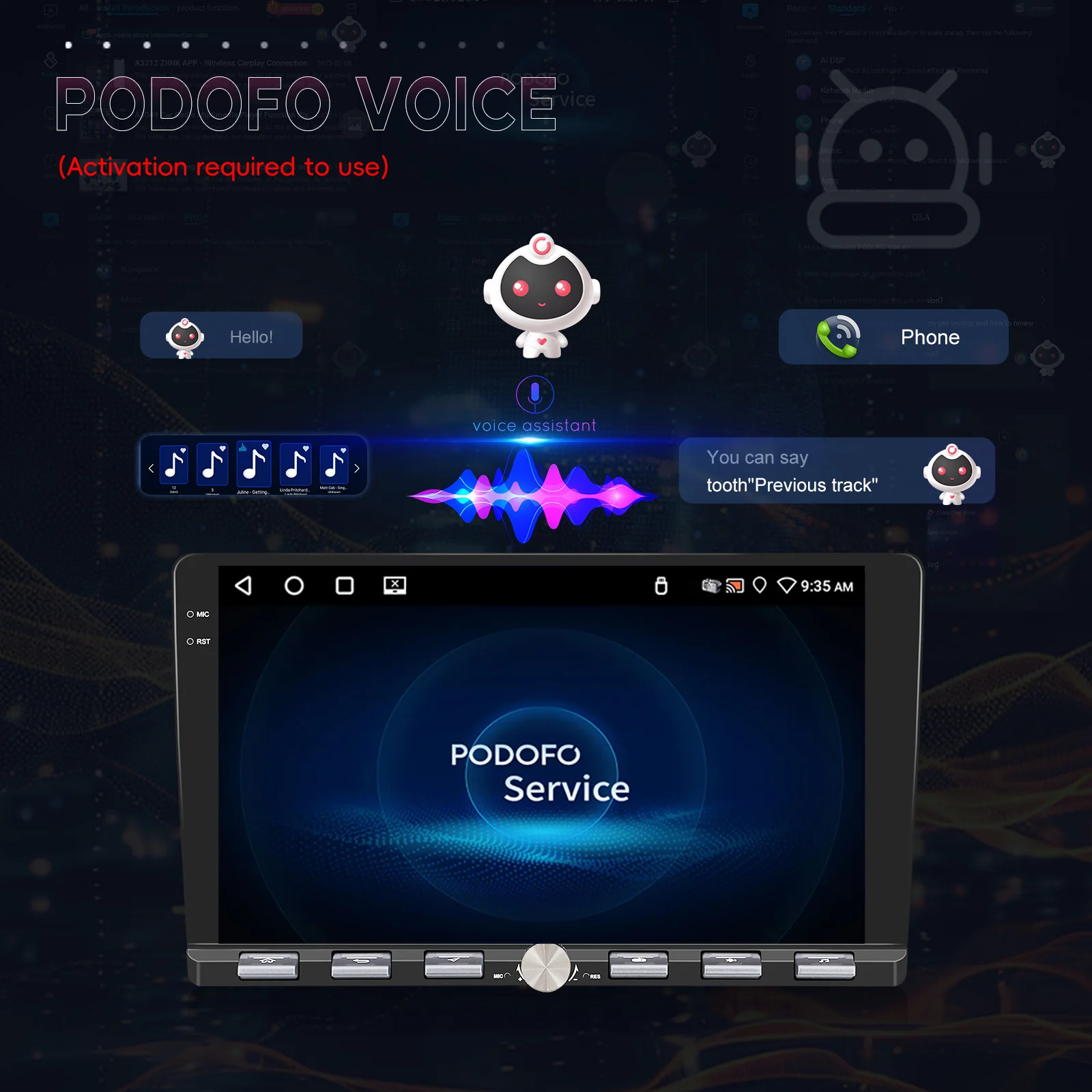 android auto gps wifi fm rds ai dsp bt eq a4170-18