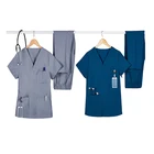 Cotton Uniform Wholesale Cotton Doctor Nurse Medical Clothes Sets Scrubs Women Staff Hospital Uniform