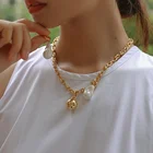 Pearl Jewelry Pearl Necklace Price Baroque Pearl Pendants Gold Ball Jewelry Men Diy Necklace Women