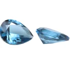 Color Gem Keliji High Quality Pear Brilliant Cut London Blue Color Nano Gem Stones