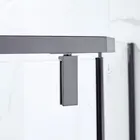 Shape Glass Foshan Black Gold Diamond Shape Tempered Glass Shower Room Suitable For Home Hotel