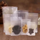 Pouch Dry Food Bags Clear Plastic Zipper Stand Up Pouch Dry Food Grade Packaging Bags