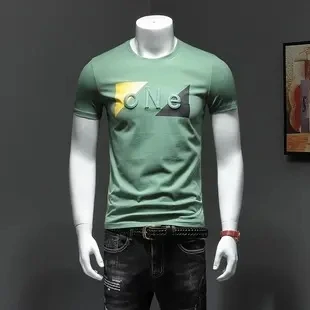 Manufacturers sell new printed men slim movement waterproof breathable short sleeve T-shirt