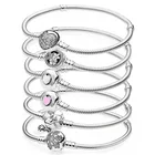 925 Silver Factory Marfend Pulsera Jewellery Beads Charm 925 Sterling Silver Fit Pandora Plata Jewlleey
