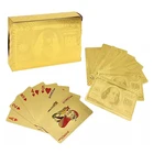 Poker Manufacturer Wholesale Printing Customised Dubani Poker Game Deck 24K Gold Foil Playing Card