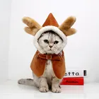 Pet Cape Pet Hat Scarf Cape New Year's Cape Christmas Clothes Headdress Pet Supplies Cat Dog