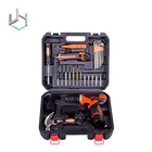 Too Kit Tool 88PCS Multi-Function Electric Too Kit Connect Rod Wrench Drill Set Cordless Drill Power Tool Set Box