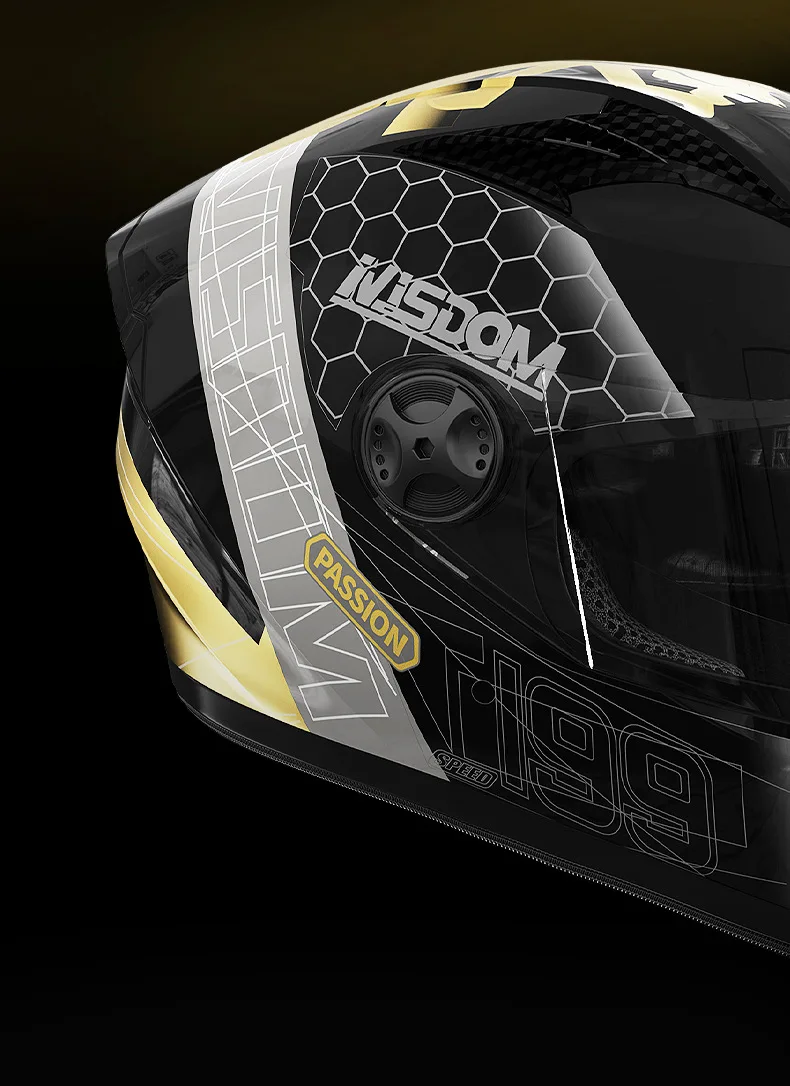 New 3C Certified DOT Approved Full Face ABS Motorcycle Helmet with Double Transparent Mirrors All Seasons