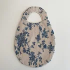 Popular Canvas Cotton Fabric Cute Egg Shape Elegant Ladies Women Hand Japan Wrist Knot Bags