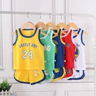 2021Summer Kid's Clothing Basketball Vest Set Quick-drying Breathable Kids Sweat Suits Baby Clothes