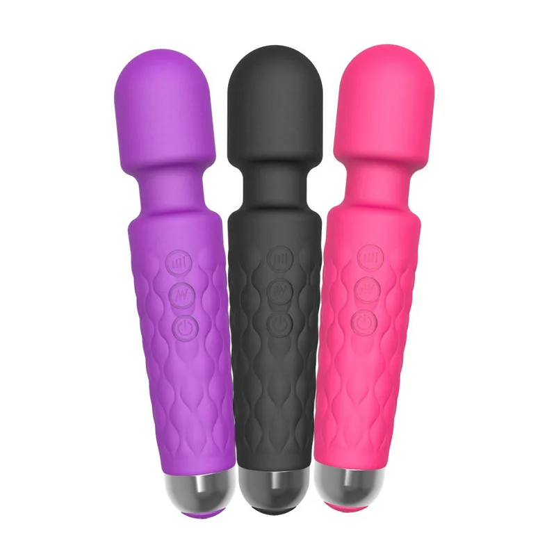 As015b 20 Vibrations Mode And Black 8 Speed Massage Vibrator For Sex Toys Woman