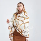 For Scarves Hot Sale Silk Like Smooth Classic Ladies Long Polyester Scarf For Warm