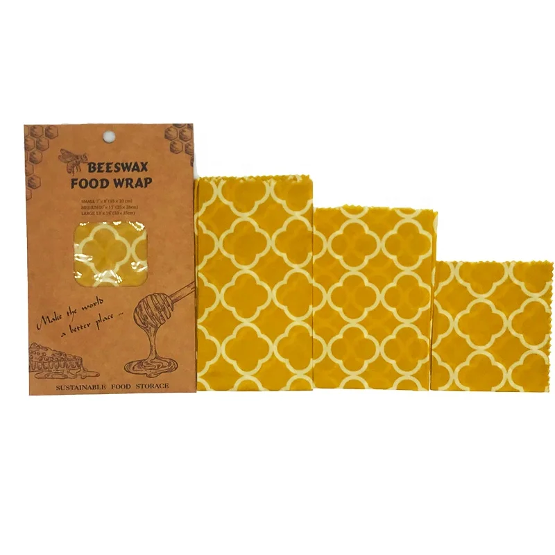 Beeswax Food Wrap - Non Toxic - Natural 100%  Free Cutting