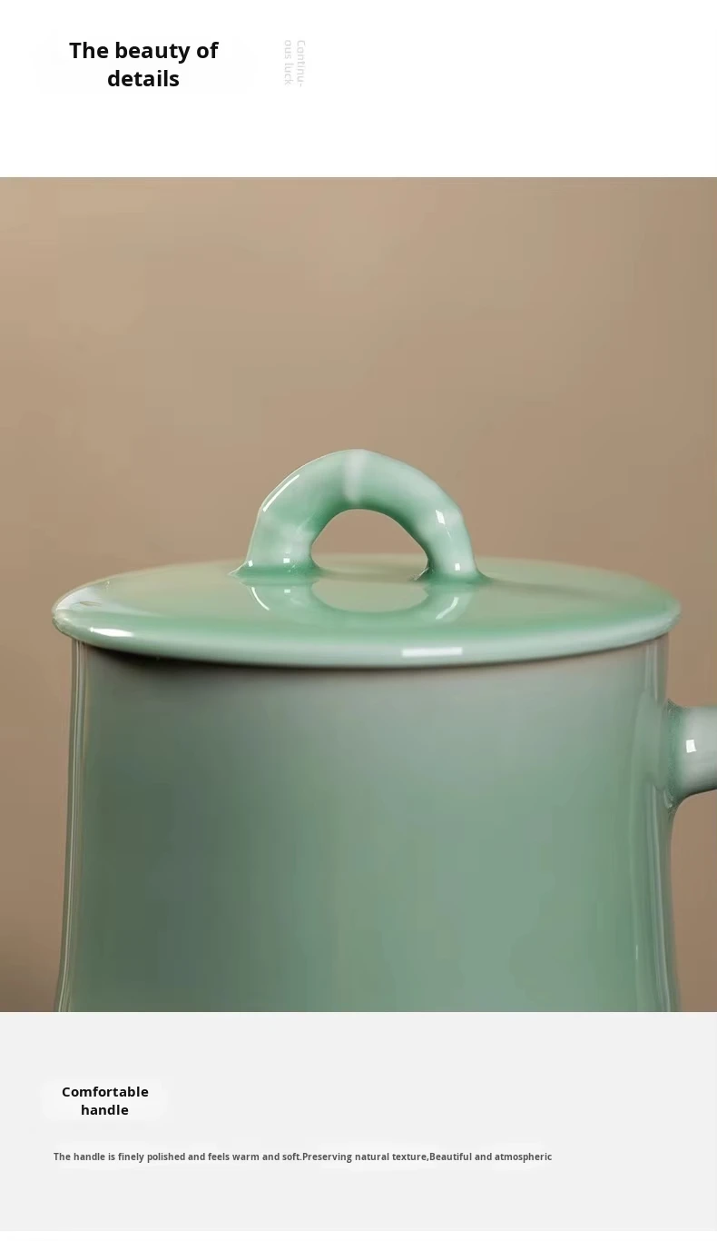 product high end large capacity office longquan celadon tea cups custom ceramic mug cups set for conference-7