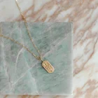 Pendant Gemnel Popular 14k Gold Vermeil Necklace Ancient Symbol Snake Necklace Brass Pendant Custom Jewelry