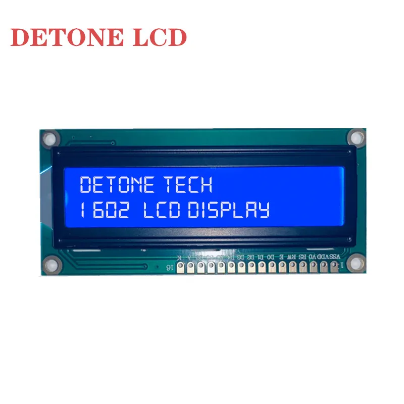 Customized Stn Blue 16x2 Monochrome Stn 