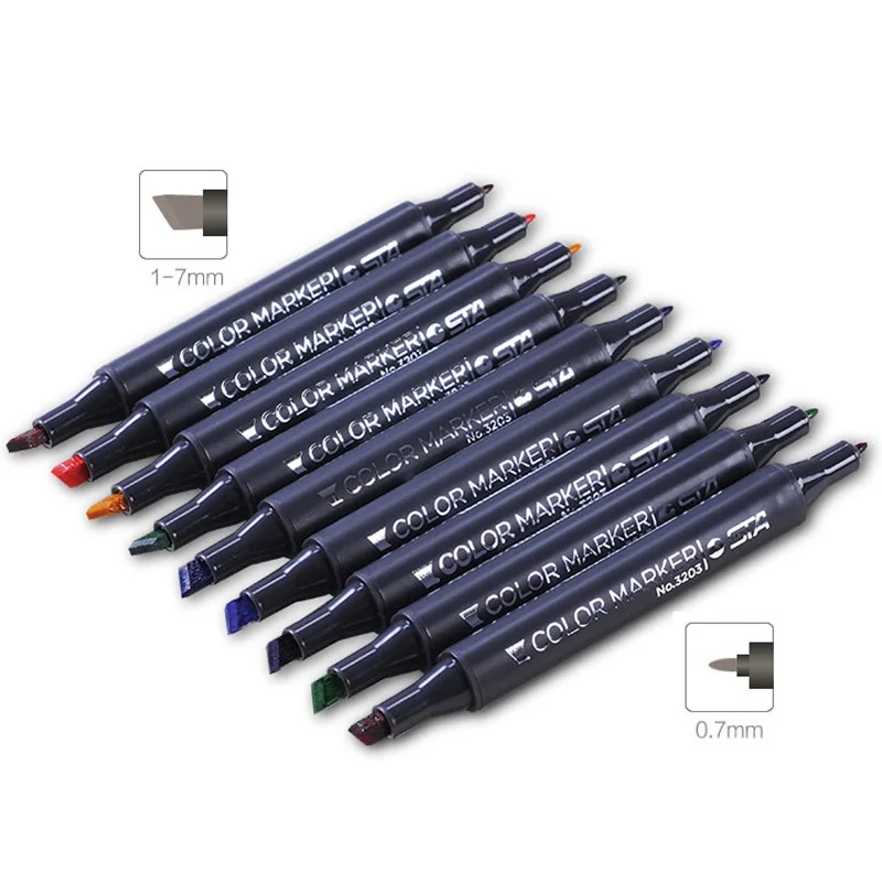 80 Colors Art Markers Brush Pen Sketch Alcohol Based Markers Dual Head Ma 