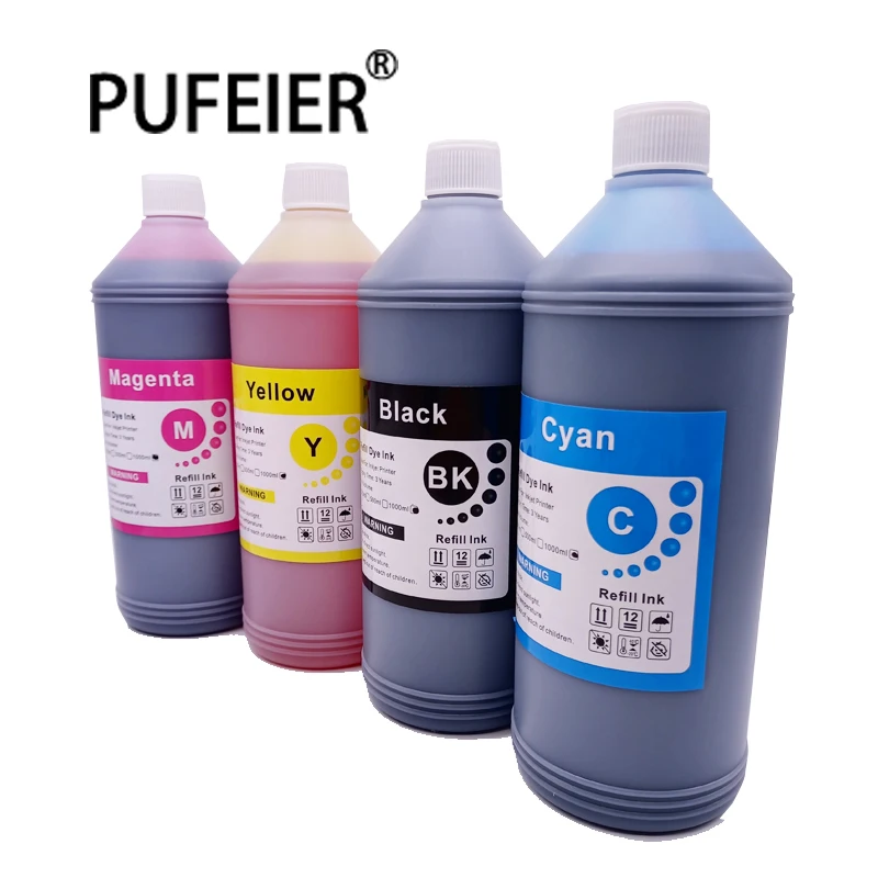 1 Liter Bottle Refill Bulk Dye Ink 