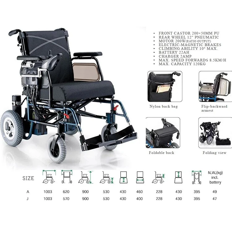 Luxury Motor Handicapped Electric Standing Wheelchair With Lying And