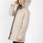 Fur High Quality Lining Faux Fur Trimming Hooded Winter Jacket / Winter Clothes