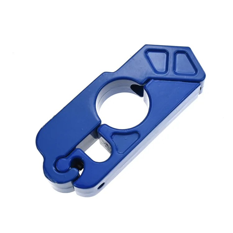 Durable Blue Aluminum Alloy Motorcycle Brake Lock Anti-Theft Heavy Duty Security Device 390g for Motocross Mopeds Scooters ATVs