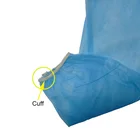 Garments Blue Cleanroom Garments With Elastic Cuff