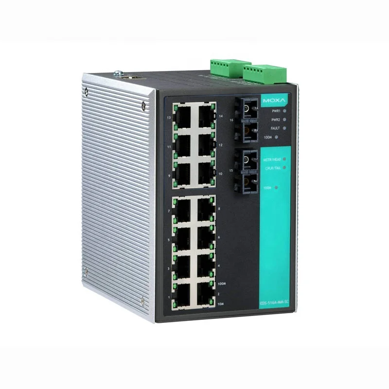 MOXA EDS-516A 508A Series EDS-516A-MM-SC EDS-508A-MM-SC managed Ethernet switch 16-port 8-port