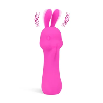 Wholesale New Design Mini Rabbit Stimulator Women's 10 Functions Portable Silicone G Spot Mini Rabbit Vibrator