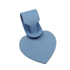 Tag Heart Promotion Gift Custom Logo Luggage Tag PU Leather Heart Shape Travel Luggage Tag