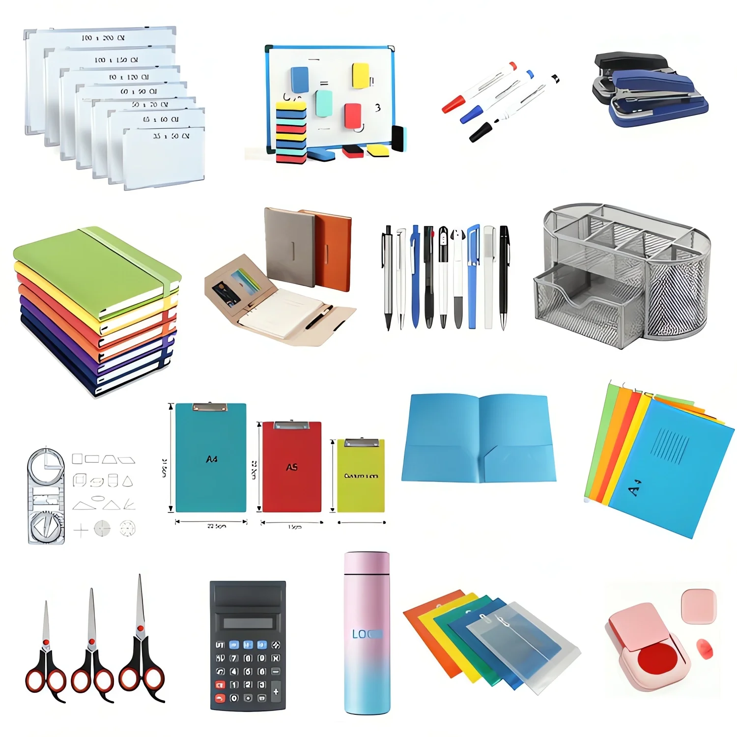 Wholesale Customizable Logo Kid Stationery Printing Brand Office Stationery Set Promotion Custom Back to School Supplies