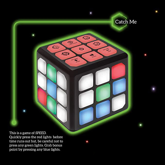 Hot sale 4-in-1 STEM Toy Handheld Puzzle Game Flashing Cube Electronic Memory Brain Game Multiple Modes