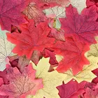 Artificial Maple Leaf Mixed Autumn Colored Leaf 5.5 Feet Long Maple Leaf Wreath Wedding Event Decoration