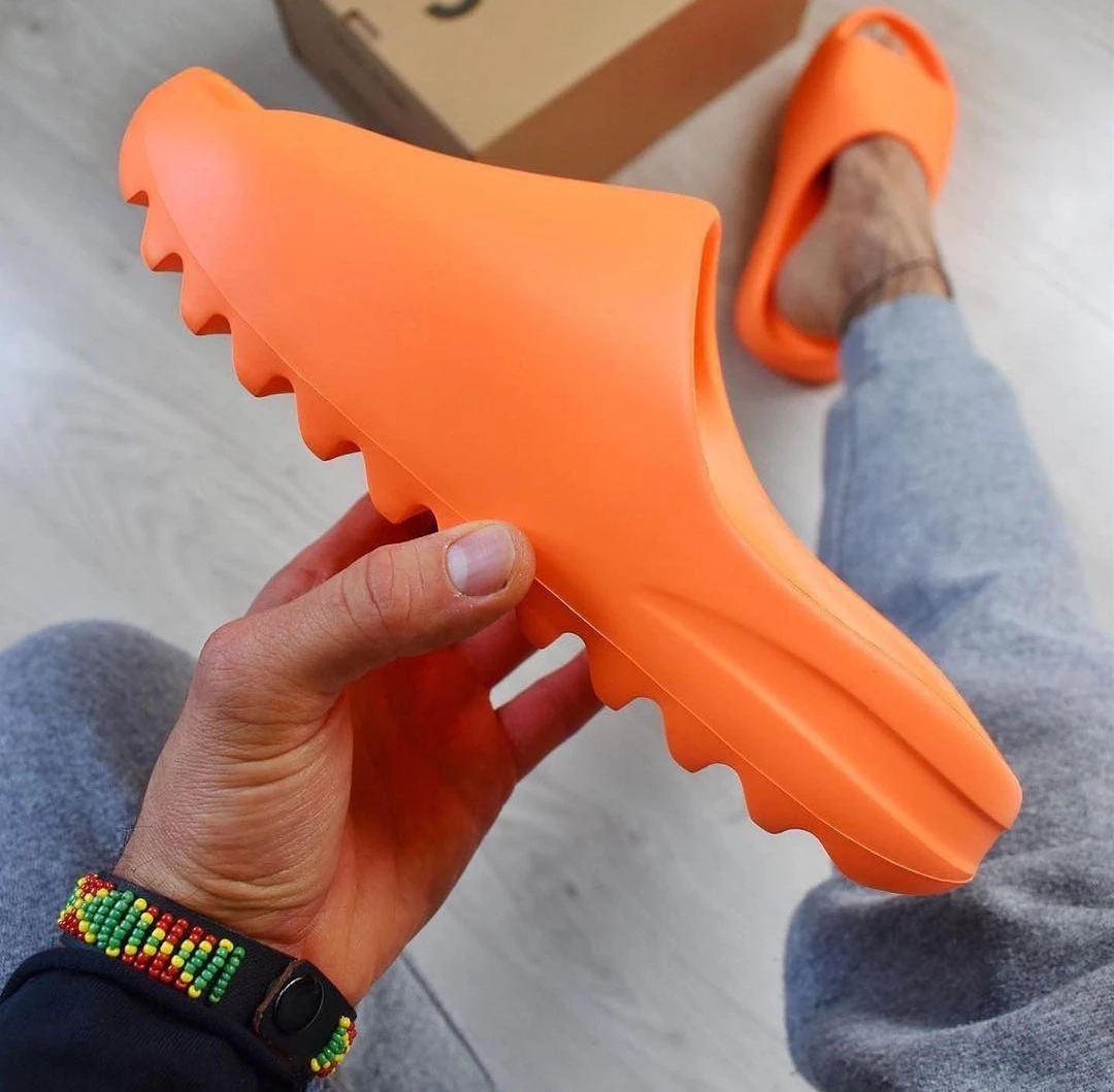 orange yeezy foam