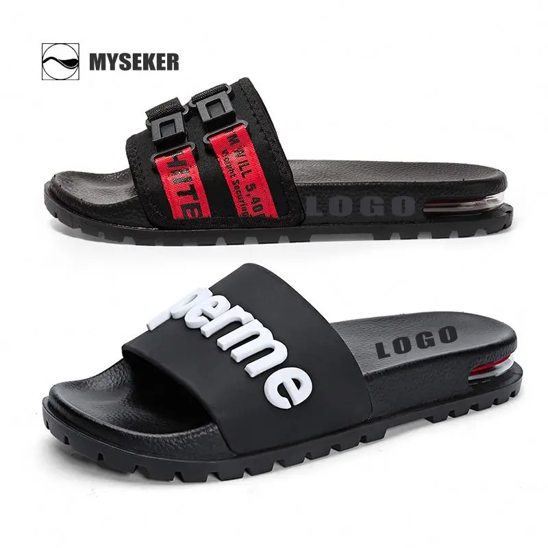Custom Logo Men Slides 2021 Air Cushion 