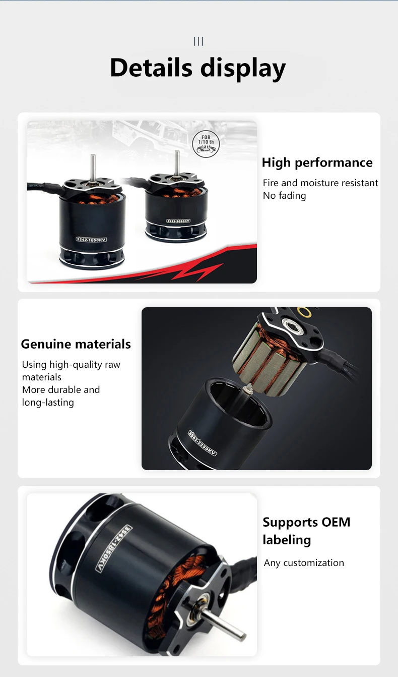 External Rotor Motors, Brushless, FPV - detail 10