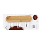 Hanger Hook Hanger Hook Long Self Adhesive Coat Clothes Wall Wooden Hanger With 3 Hook