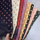 Silk Shawl Fashion Double-Sided Polka Dot Scarf Long Gold Silk Fashion Ladies Shawl