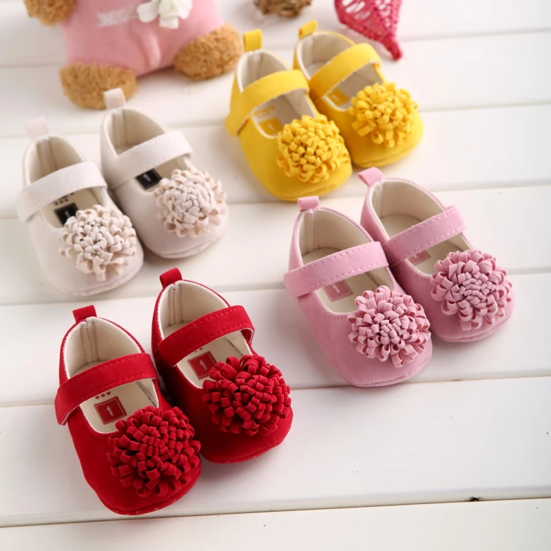 Cindear Infant Baby Girls Princess Shoes Soft Sole Bowknot Prewalker Mary Jane Flats Newborn Crib Shoes 